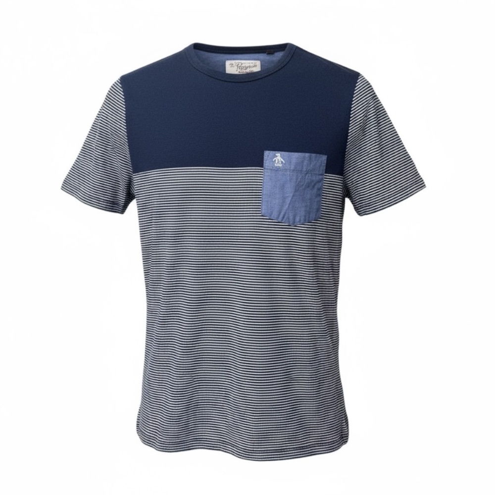 🧊 Original Penguin Men’s Striped Tee M 🧵